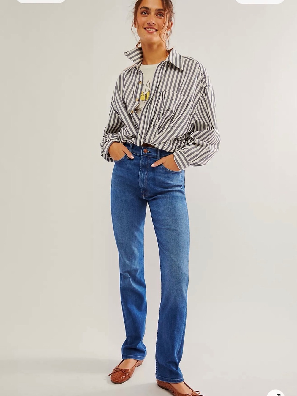 Classic High-Rise Straight Leg Jeans